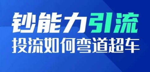 图片[1]-钞能力引流：投流如何弯道超车，投流系数及增长方法，创造爆款短视频-大松资源网