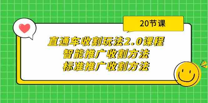 图片[1]-直通车收割玩法2.0课程：智能推广收割方法+标准推广收割方法（20节课）-大松资源网