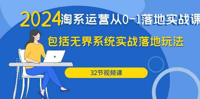 图片[1]-2024淘系运营从0-1落地实战课：包括无界系统实战落地玩法（32节）-大松资源网