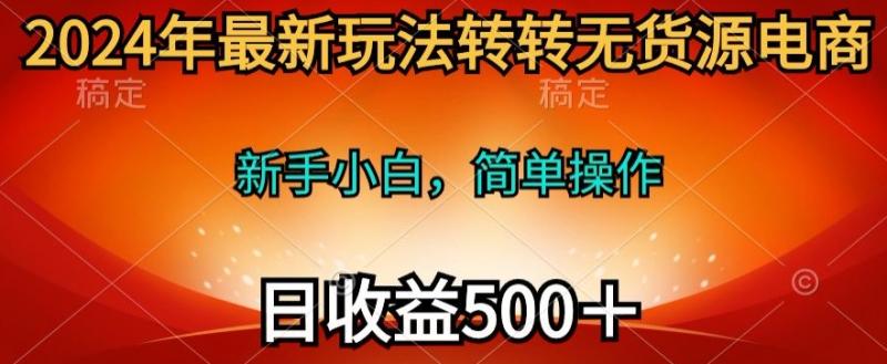 图片[1]-2024年最新玩法转转无货源电商，日入500+-大松资源网