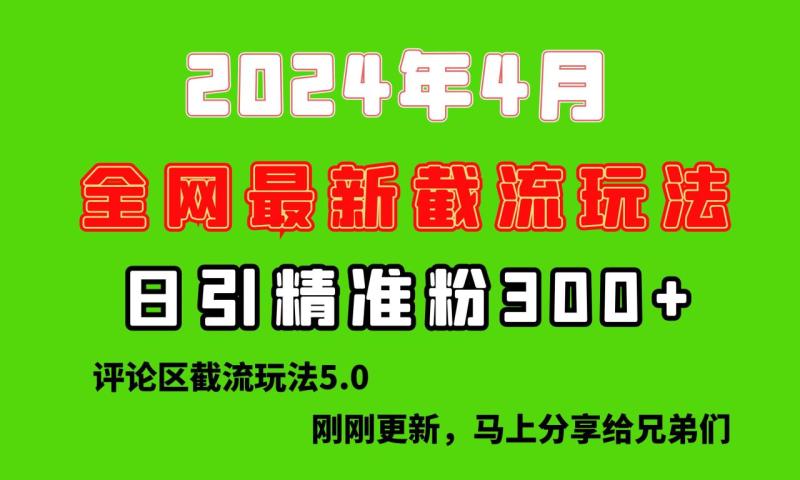 图片[1]-（10179期）刚刚研究的最新评论区截留玩法，日引流突破300+，颠覆以往垃圾玩法，比…-大松资源网