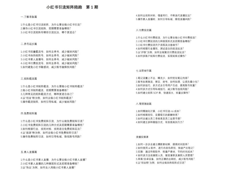 图片[2]-（11450期）小红书矩阵引流训练营：0到1玩转小红书流量，在小红书上分得一杯羹-14节课-大松资源网