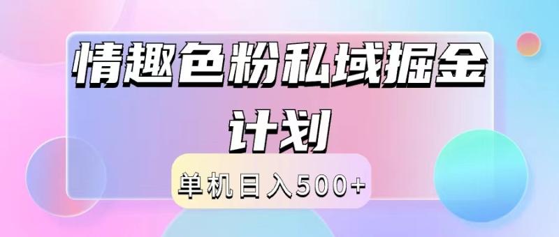 图片[1]-2024情趣色粉私域掘金天花板日入500+后端自动化掘金-大松资源网