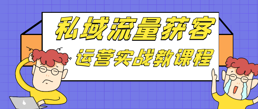 图片[1]-私域流量获客运营实战教课程-大松资源网