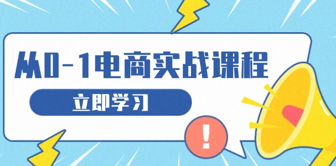 图片[1]-（13594期）从零做电商实战课程，教你如何获取访客、选品布局，搭建基础运营团队-大松资源网