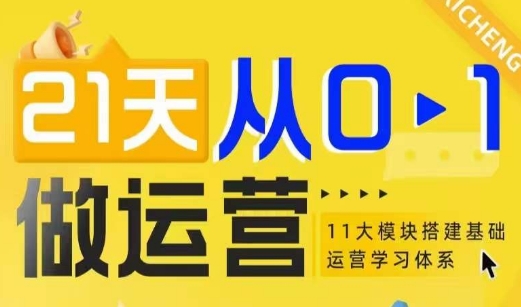 图片[1]-21天从0-1做运营，11大维度搭建基础运营学习体系-大松资源网