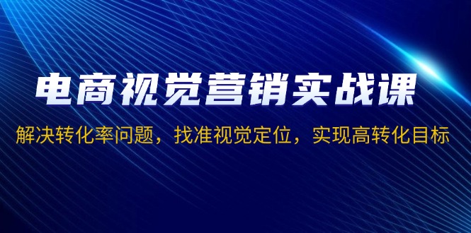 图片[1]-（13786期）电商视觉营销实战课，解决转化率问题，找准视觉定位，实现高转化目标-大松资源网